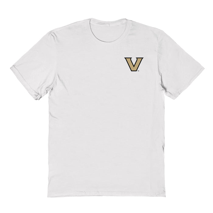 Vanderbilt Commodores Vive La Fete Impressions Artwork White Womens Cotton Tshirt