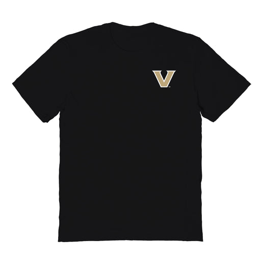 Vanderbilt Commodores Vive La Fete Impressions Artwork Black Womens Cotton Tshirt