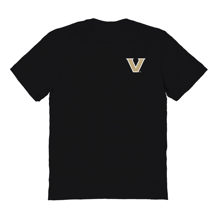 Vanderbilt Commodores Vive La Fete Impressions Artwork Black Womens Cotton Tshirt