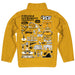 VCU Rams Virginia Commonwealth University Hand Sketched Vive La Fete Impressions Artwork  Gold Boys Quarter Zip Pullover V1 - Vive La Fête - Online Apparel Store