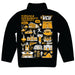 VCU Rams Virginia Commonwealth University Hand Sketched Vive La Fete Impressions Artwork  Black Boys Quarter Zip Pullover V1 - Vive La Fête - Online Apparel Store