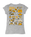 VCU Rams Virginia Commonwealth U Hand Sketched Vive La Fete Impressions Artwork Grey Girls Cotton Short Sleeve Tee - Vive La Fête - Online Apparel Store