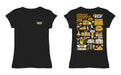 VCU Rams Virginia Commonwealth U Hand Sketched Vive La Fete Impressions Artwork Black Girls Cotton Short Sleeve Tee - Vive La Fête - Online Apparel Store