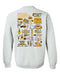 VCU Rams Virginia Commonwealth University Hand Sketched Artwork Black Crewneck Sweatshirt for - Vive La Fête - Online Apparel Store