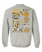 VCU Rams Virginia Commonwealth University Hand Sketched Artwork Black Crewneck Sweatshirt for - Vive La Fête - Online Apparel Store