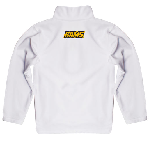 VCU Rams Vive La Fete Logo and Mascot Name Womens White Quarter Zip Pullover - Vive La Fête - Online Apparel Store