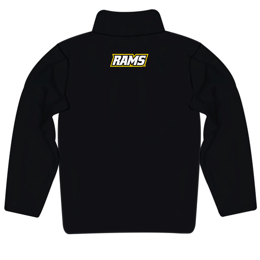 VCU Rams Vive La Fete Logo and Mascot Name Womens Black Quarter Zip Pullover - Vive La Fête - Online Apparel Store