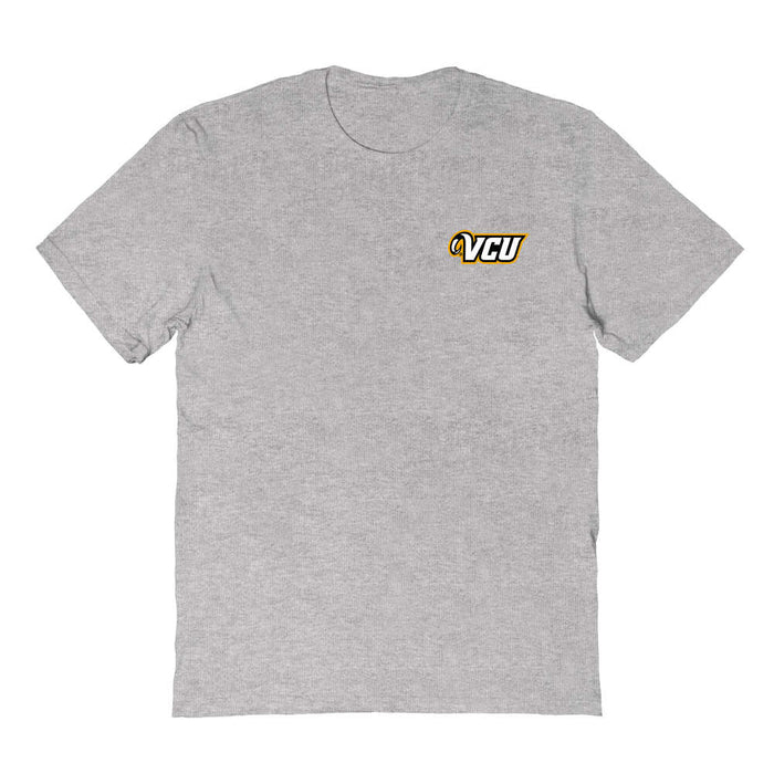 VCU Rams Virginia Commonwealth Vive La Fete Impressions Artwork Grey Womens Cotton Tshirt