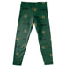 Vermont Catamounts Vive La Fete Girls Game Day All Over Two Logos Elastic Waist Classic Play Green Leggings Tights