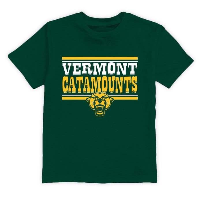 University of Vermont Boys´ Cotton Short Sleeve Tee Hunter Green