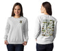 Vermont Catamounts Hand Sketched Artwork Green Crewneck Sweatshirt for Women - Vive La Fête - Online Apparel Store