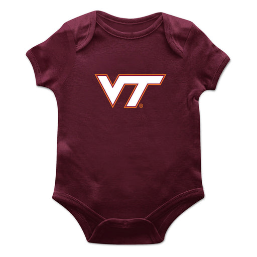 Virginia Tech Hokies VT Cotton Short Sleeve Bodysuit Maroon
