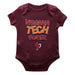 Virginia Tech Hokies VT  Vive La Fete Infant Game Day Maroon Short Sleeve Bodysuit