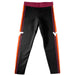 Virginia Tech Hokies Vive La Fete Girls Game Day Black with Maroon Stripes Leggings Tights