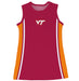 Virginia Tech Hokies VT  Sleeveless Cheerleader A Line Dress Maroon