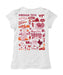 Virginia Tech Hokies VT  Hand Sketched Vive La Fete Impressions Artwork White Girls Cotton Short Sleeve Tee - Vive La Fête - Online Apparel Store