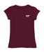 Virginia Tech Hokies VT  Hand Sketched Vive La Fete Impressions Artwork Maroon Girls Cotton Short Sleeve Tee
