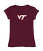 Virginia Tech Hokies VT Girl´s Fitted Cotton T-shirt Maroon