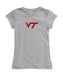 Virginia Tech Hokies VT Girl´s Fitted Cotton T-shirt Grey