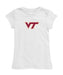 Virginia Tech Hokies VT Girl´s Fitted Cotton T-shirt White