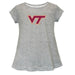 Virginia Tech Hokies VT Short Sleeve Youth Cotton Top Grey