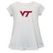 Virginia Tech Hokies VT Short Sleeve Youth Cotton Top White
