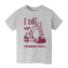 Virginia Tech Hokies VT  Vive La Fete Excavator Heather Grey Cotton Short Sleeve Tee