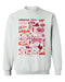 Virginia Tech Hokies VT  Hand Sketched Vive La Fete Impressions White Cotton Crewneck Sweatshirt for Women