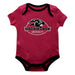 Virginia Union Panthers Vive La Fete Infant Game Day Red Short Sleeve Onesie New Fan Logo and Mascot Bodysuit