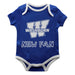 Washburn Ichabods Vive La Fete Infant Game Day Blue Short Sleeve Onesie New Fan Logo and Mascot Bodysuit