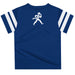 Washburn Ichabods Vive La Fete Boys Game Day Blue Short Sleeve Tee with Stripes on Sleeves - Vive La Fête - Online Apparel Store