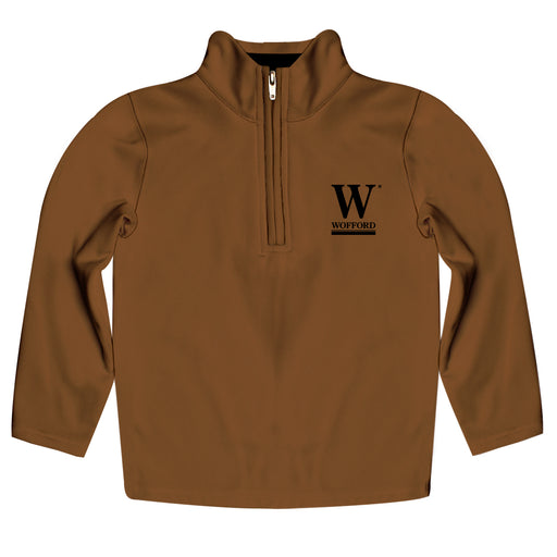 Wofford Terriers Vive La Fete Game Day Solid Gold Quarter Zip Pullover Sleeves