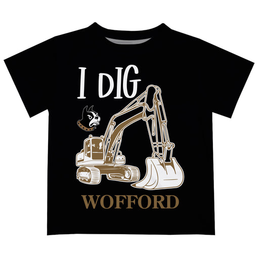 Wofford Terriers Vive La Fete Excavator Boys Game Day Black Short Sleeve Tee