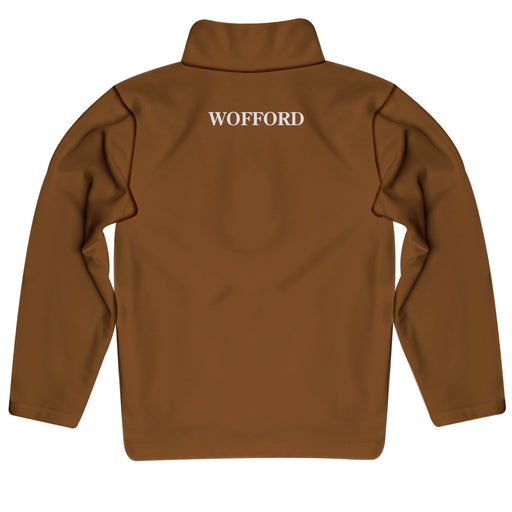 Wofford Terriers Vive La Fete Logo and Mascot Name Womens Gold Quarter Zip Pullover - Vive La Fête - Online Apparel Store