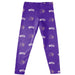 Western Carolina Catamounts Vive La Fete Girls All Over Two Logos Elastic Waist Classic Play Purple Leggings Tights