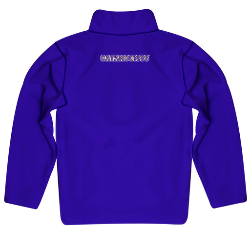 Western Carolina Catamounts Vive La Fete Logo and Mascot Name Womens Purple Quarter Zip Pullover - Vive La Fête - Online Apparel Store