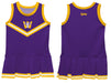 Williams College Ephs Vive La Fete Game Day Purple Sleeveless Cheerleader Dress - Vive La Fête - Online Apparel Store