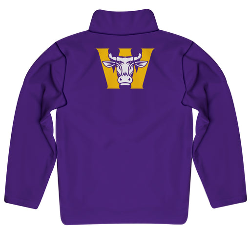Williams College Ephs Vive La Fete Game Day Solid Purple Quarter Zip Pullover Sleeves - Vive La Fête - Online Apparel Store