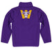 Williams College Ephs Vive La Fete Game Day Solid Purple Quarter Zip Pullover Sleeves - Vive La Fête - Online Apparel Store