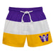 Williams College Ephs Vive La Fete Purple Stripes Swimtrunks V1