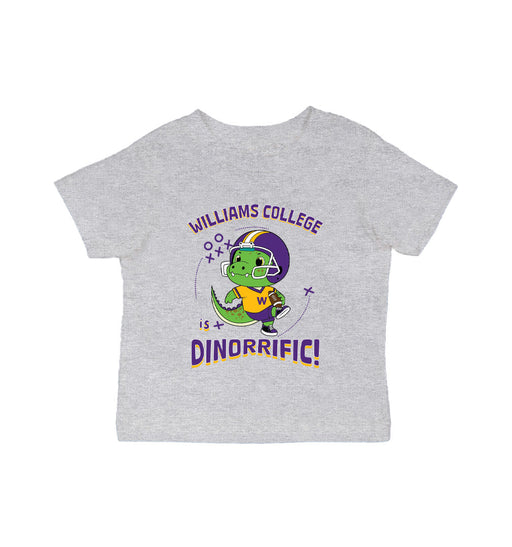 Williams College Ephs Vive La Fete Dinorrific Grey Cotton Short Sleeve Tee