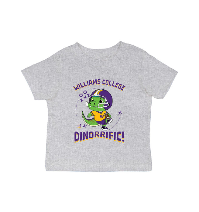 Williams College Ephs Vive La Fete Dinorrific Grey Cotton Short Sleeve Tee