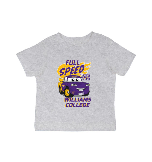 Williams College Ephs Vive La Fete Full Speed Grey Cotton Short Sleeve Tee