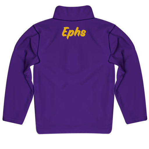 Williams College Ephs Vive La Fete Logo and Mascot Name Womens Purple Quarter Zip Pullover - Vive La Fête - Online Apparel Store