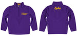 Williams College Ephs Vive La Fete Logo and Mascot Name Womens Purple Quarter Zip Pullover - Vive La Fête - Online Apparel Store