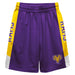 West Chester Golden Rams Vive La Fete Game Day Purple Stripes Boys Solid Gold Athletic Mesh Short