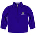 Weber State University Wildcats WSU Vive La Fete Game Day Solid Purple Quarter Zip Pullover Sleeves