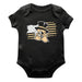 Wake Forest Demon Deacons WF Vive La Fete Infant Game Day Black Short Sleeve Bodysuit