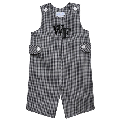 Wake Forest Demon Deacons Embroidered Black Gingham Boys Jon Jon