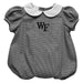 Wake Forest Demon Deacons Embroidered Black Girls Baby Bubble Short Sleeve
